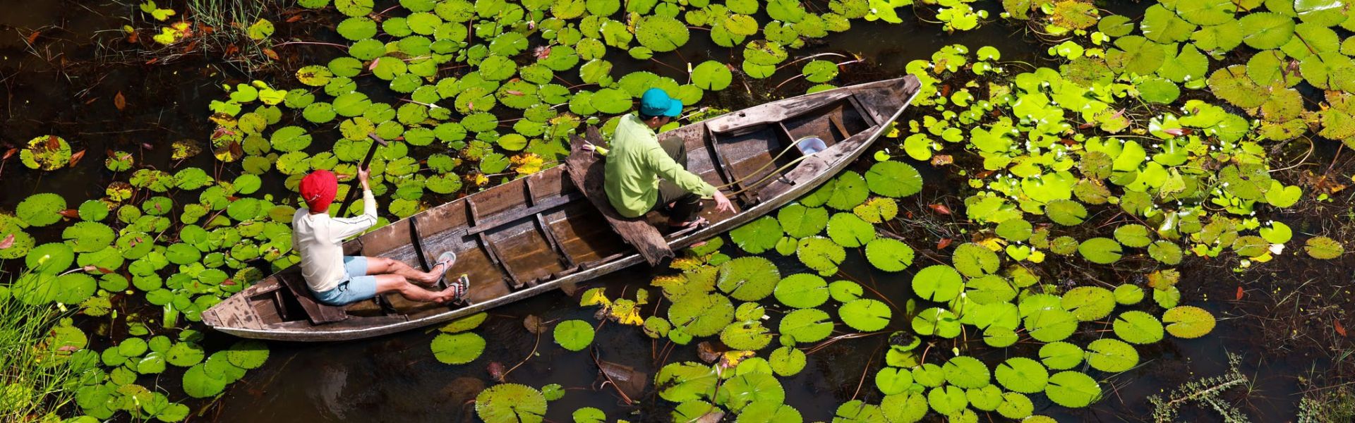 Mercados flotantes del delta de Mekong