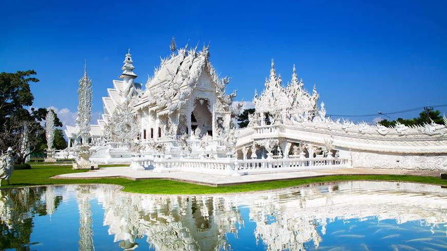 Templo Blanco al visitar Chiang Mai