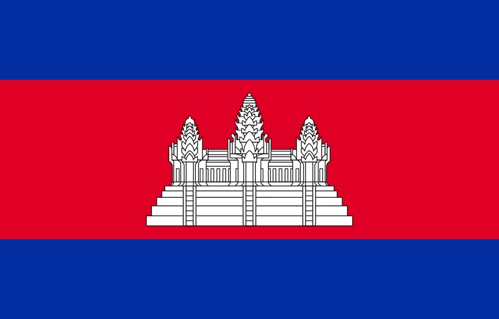 Bandera Camboya