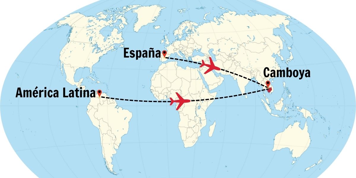 Dónde está Camboya en el mapa?