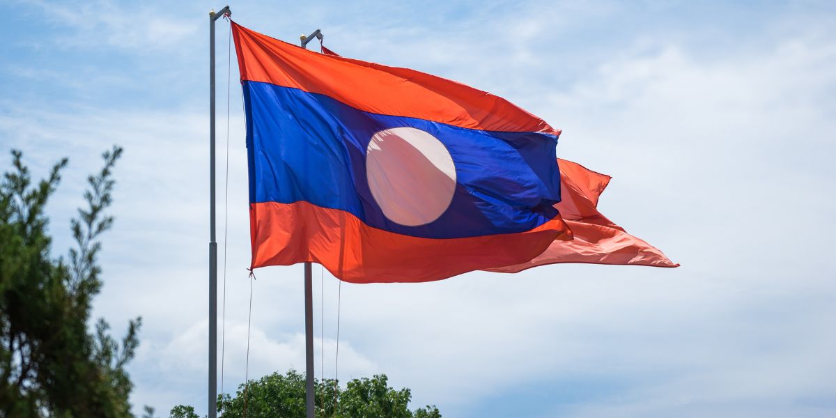 Descripción de la bandera de Laos