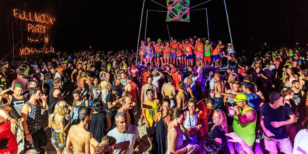 ¿Dónde se celebra la Full Moon Party?