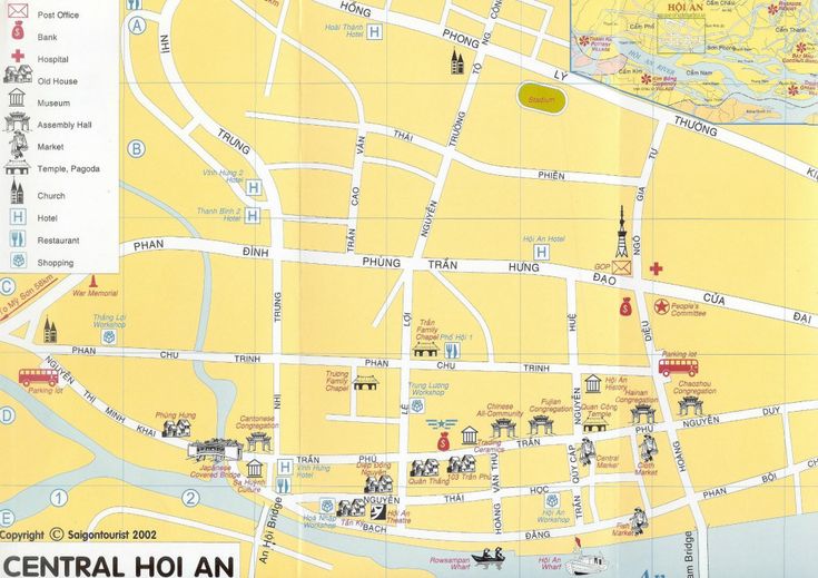 Mapa turístico de Hoi An