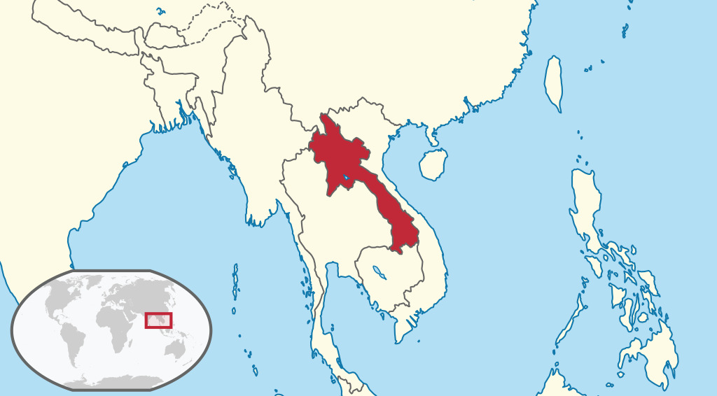 Mapa de ubicación geográfica: ¿Dónde está el país de Laos?