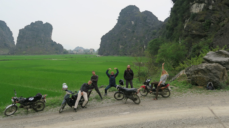 Medios de transporte en ninh binh