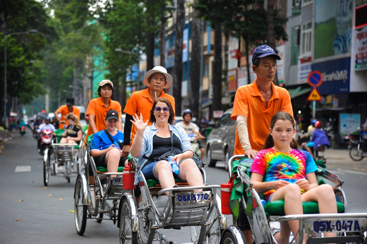 Visitar los mercados de Saigón en cyclo